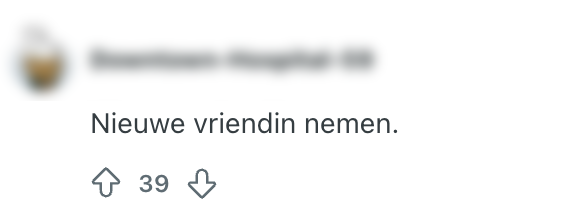 nieuwe vriendin