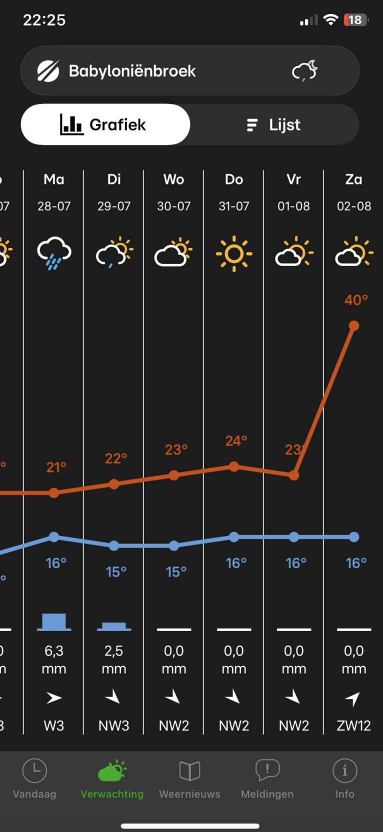 buienradar voorspelling