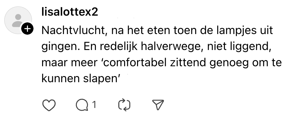 Vliegtuigstoel