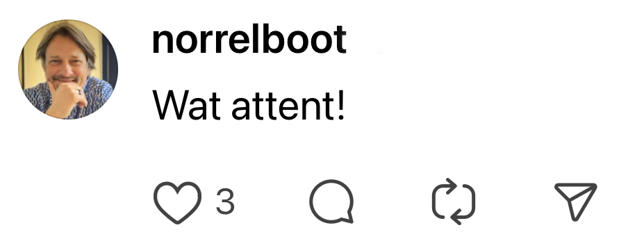bewoner briefje 
