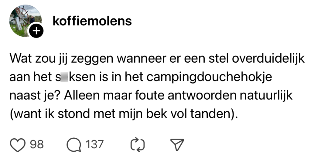 camping douchehokje vreemd kamperen douche