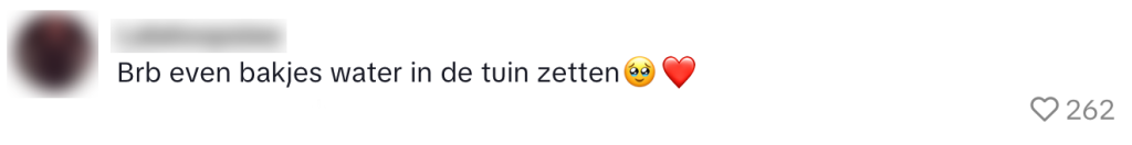 schaaltje water tuin egels vogels natuur boswachter