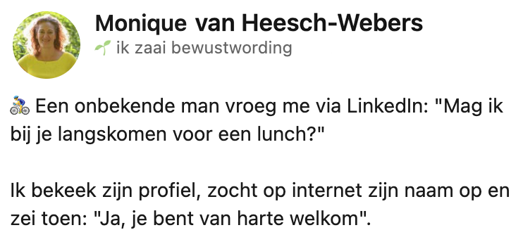 onbekende man linkedin