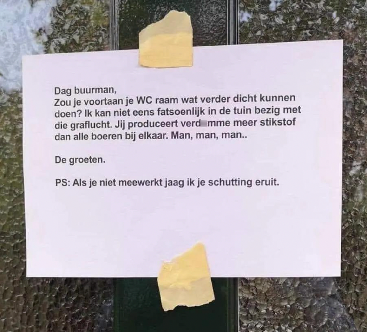 briefjes buren