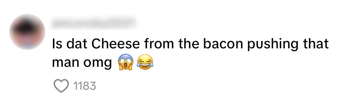 cheese from the bacon