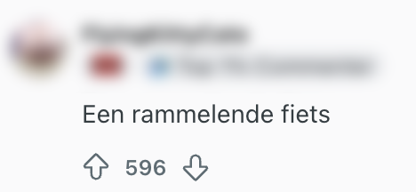 rammelende fiets