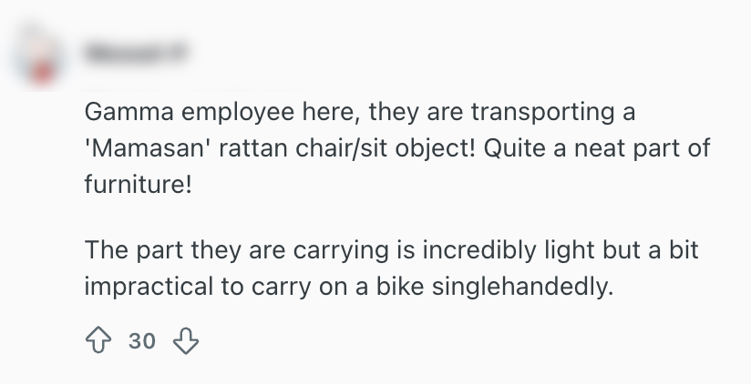 gamma-medewerker fiets