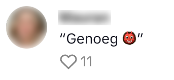 genoeg