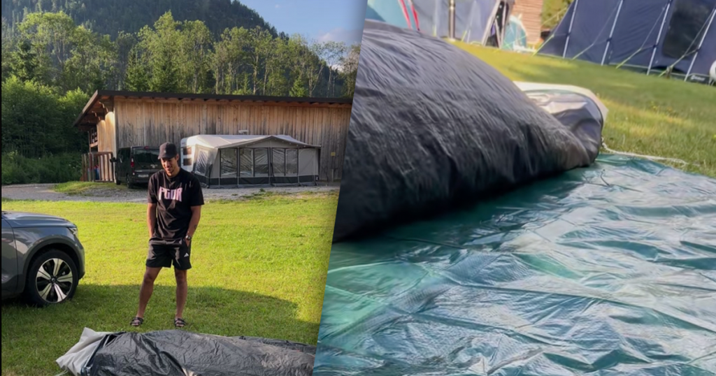 tent camping oostenrijk vakantie slang