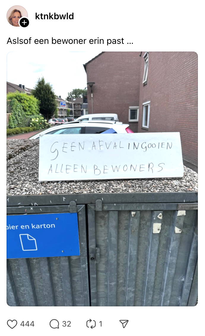 prullenbak briefjes