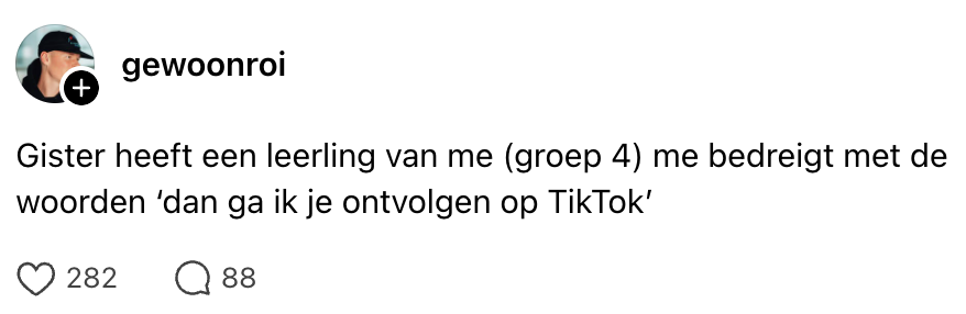 leerlingen tiktok