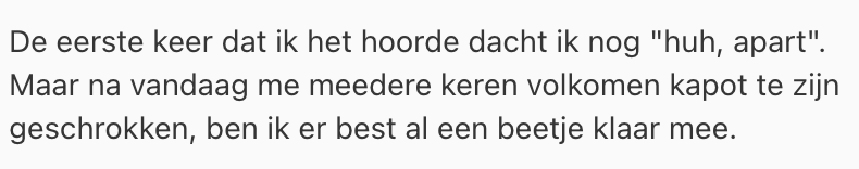 schrikken
