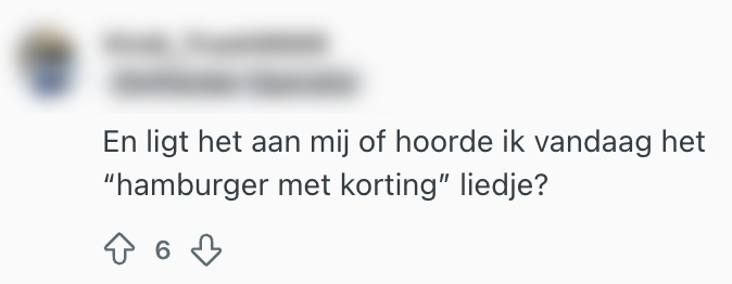 hamburgers met korting