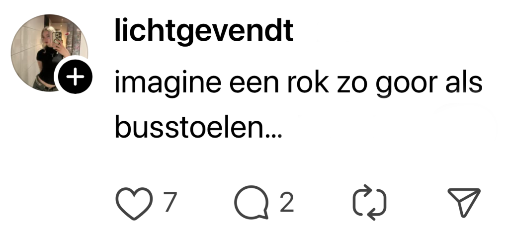 rokje kringloop winkel print