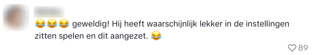 geluid bewoner griezelig