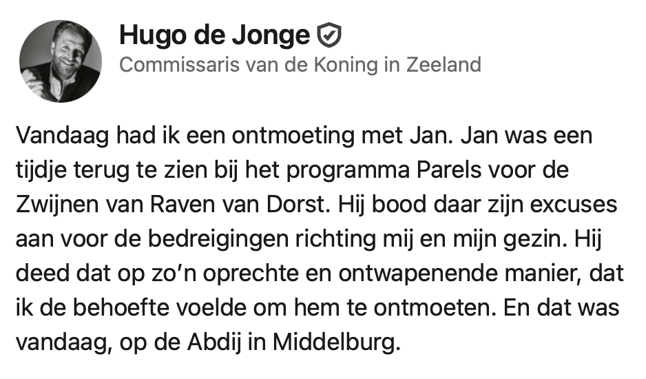 Hugo de jonge online