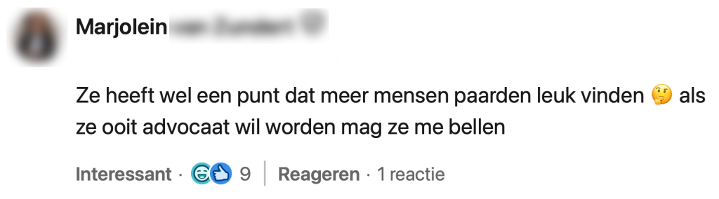briefje kind paard