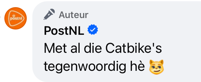 nieuwe collega fiets