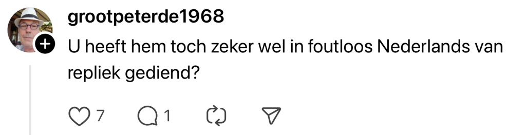 opmerking bizar 