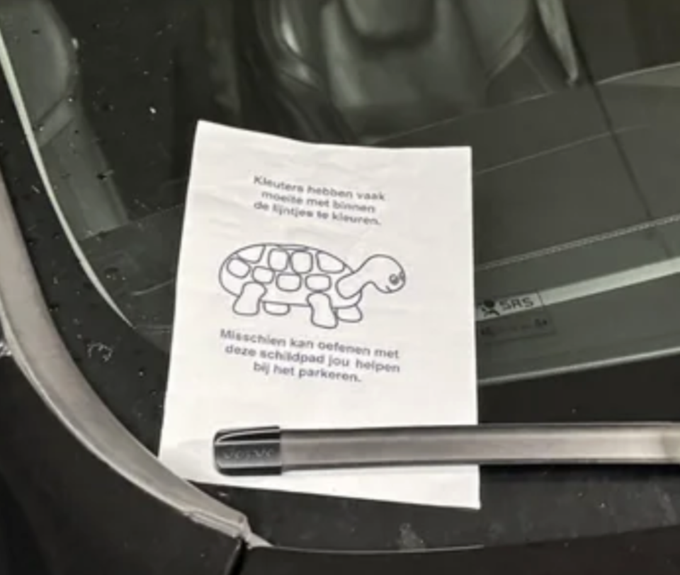 briefje foutparkeerder