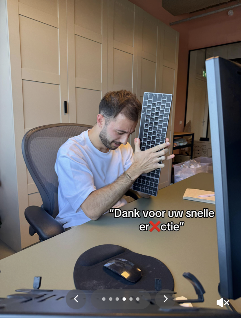 email tekst foutje typfout