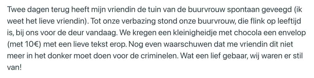 bijzonder brievenbus vegen