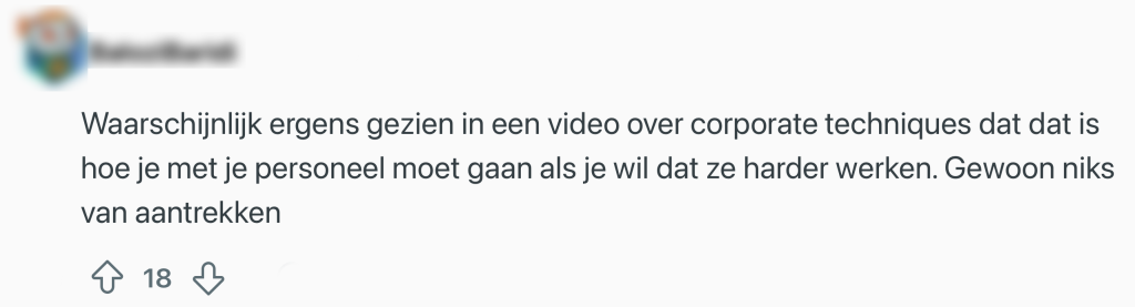 albert heijn medewerker opmerking