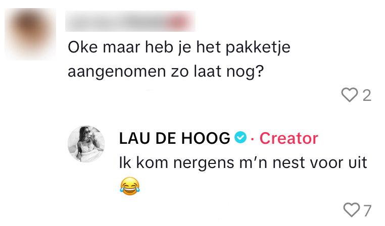 tijdstip pakket bel
