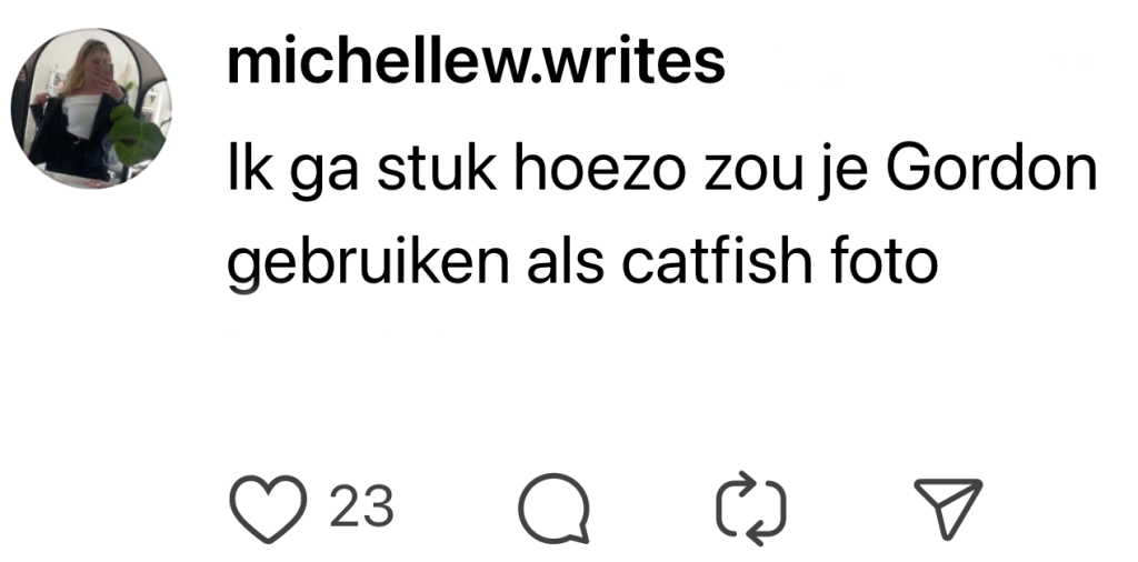 oplichter nepprofiel gordon bn'er