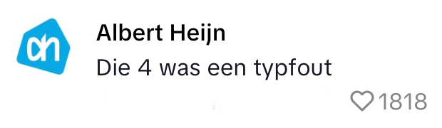 albert heijn etiket advies
