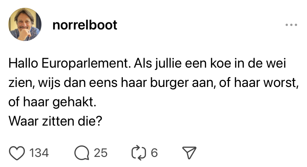 vleesvervangers Europees Parlement namen