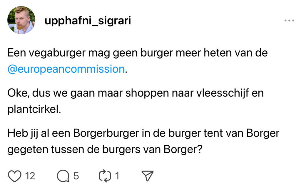 burger steak worst verbod