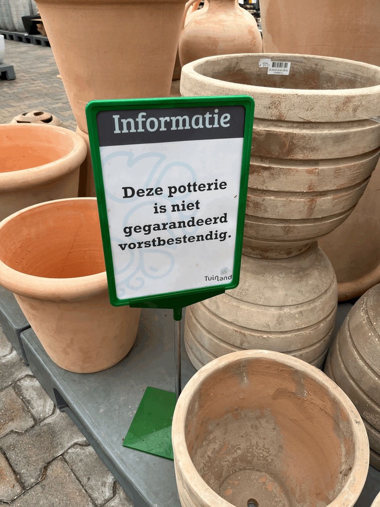 briefje tuincentrum klant