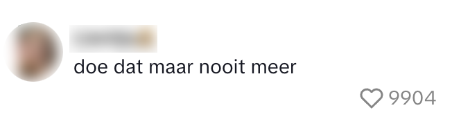 nooit meer