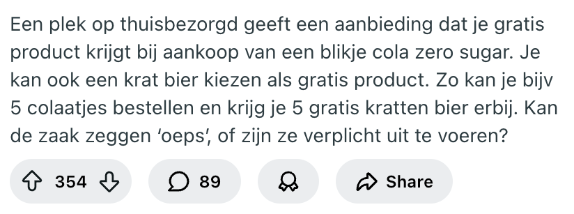 deal aanbieding