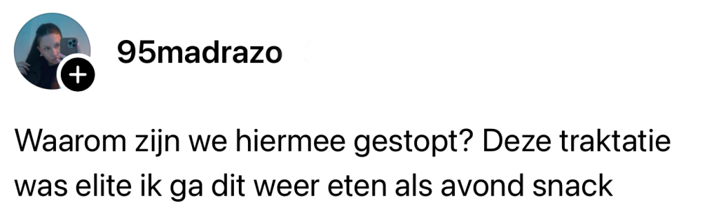 traktatie vroeger nostalgie