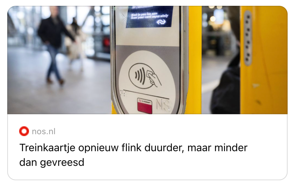 openbaar vervoer abonnementen