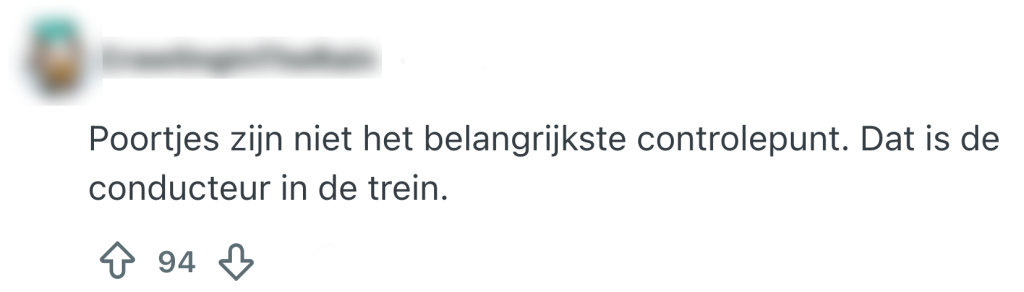 incheck poortjes ns