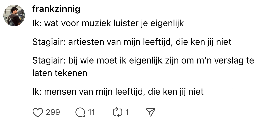 stage blunder stagiair