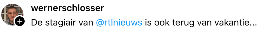 stage blunder stagiair