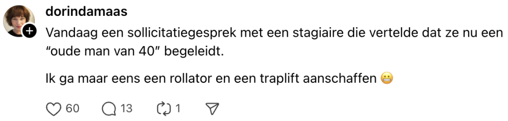 stage blunder stagiair