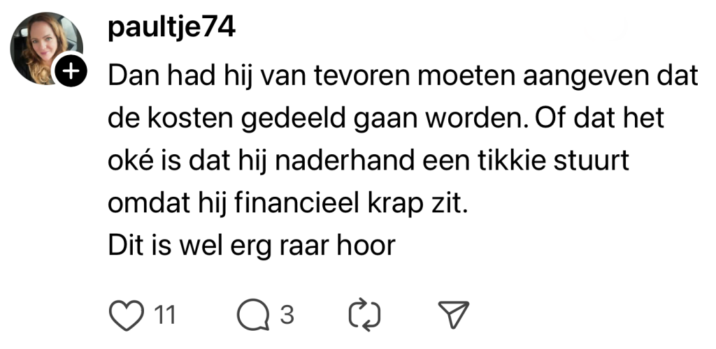 tikkie eten vrienden
