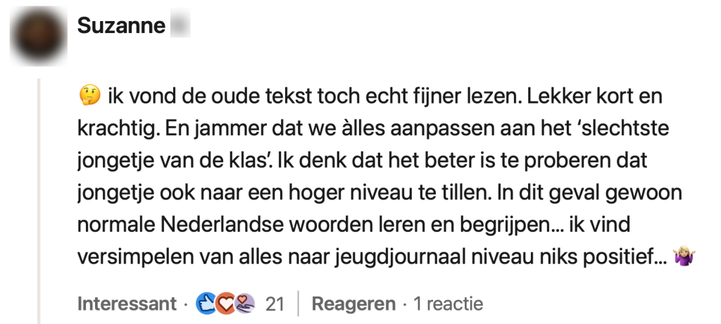 briefje tuincentrum klant