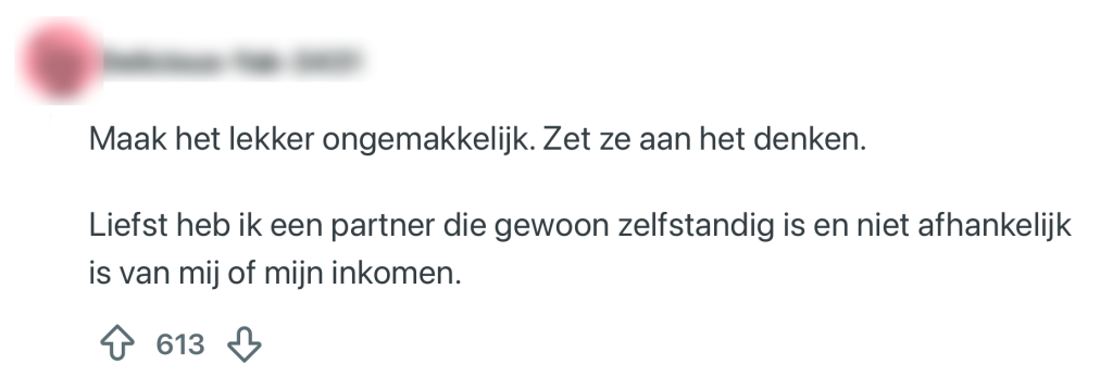 fulltime werk vrouw vraag