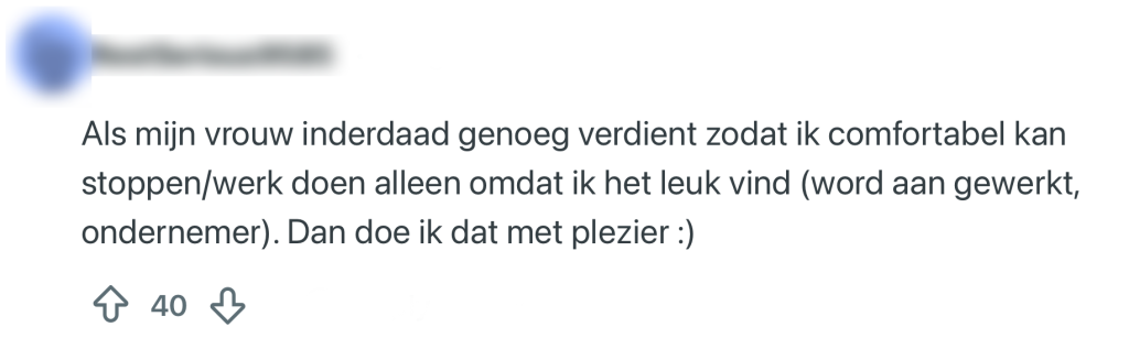 fulltime werk vrouw vraag