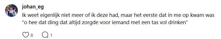 Herkenbaar, nostalgisch, beker