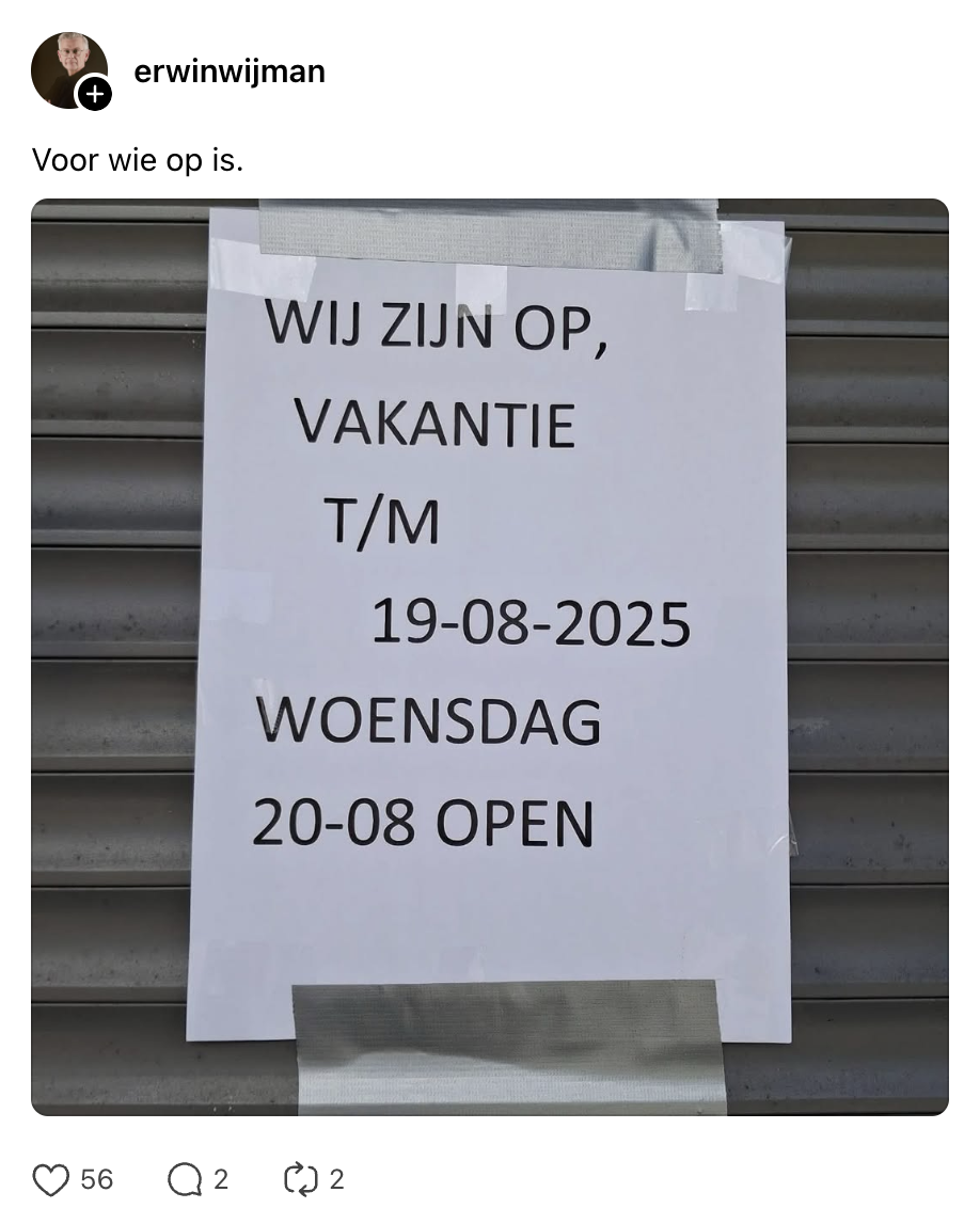vakantie