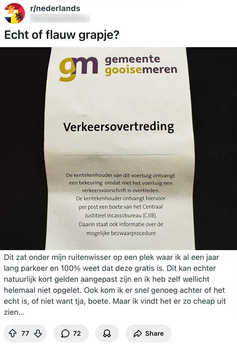 briefje