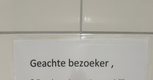 afbeelding brief wc