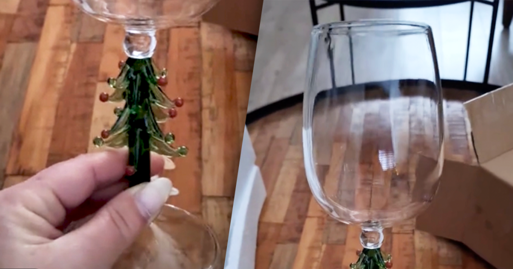 wijnglas shein kerst